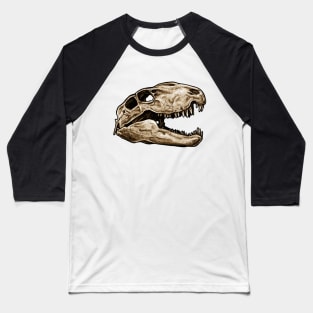 Dimetrodon Skull Sticker Baseball T-Shirt